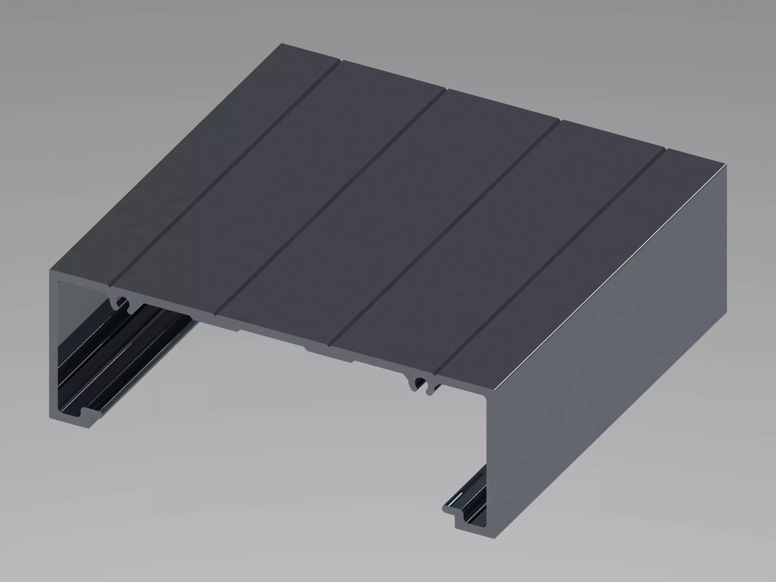 Aluminum Extruded Door Jamb w Screw MOD AL-082sh Low-poly 3D model_0