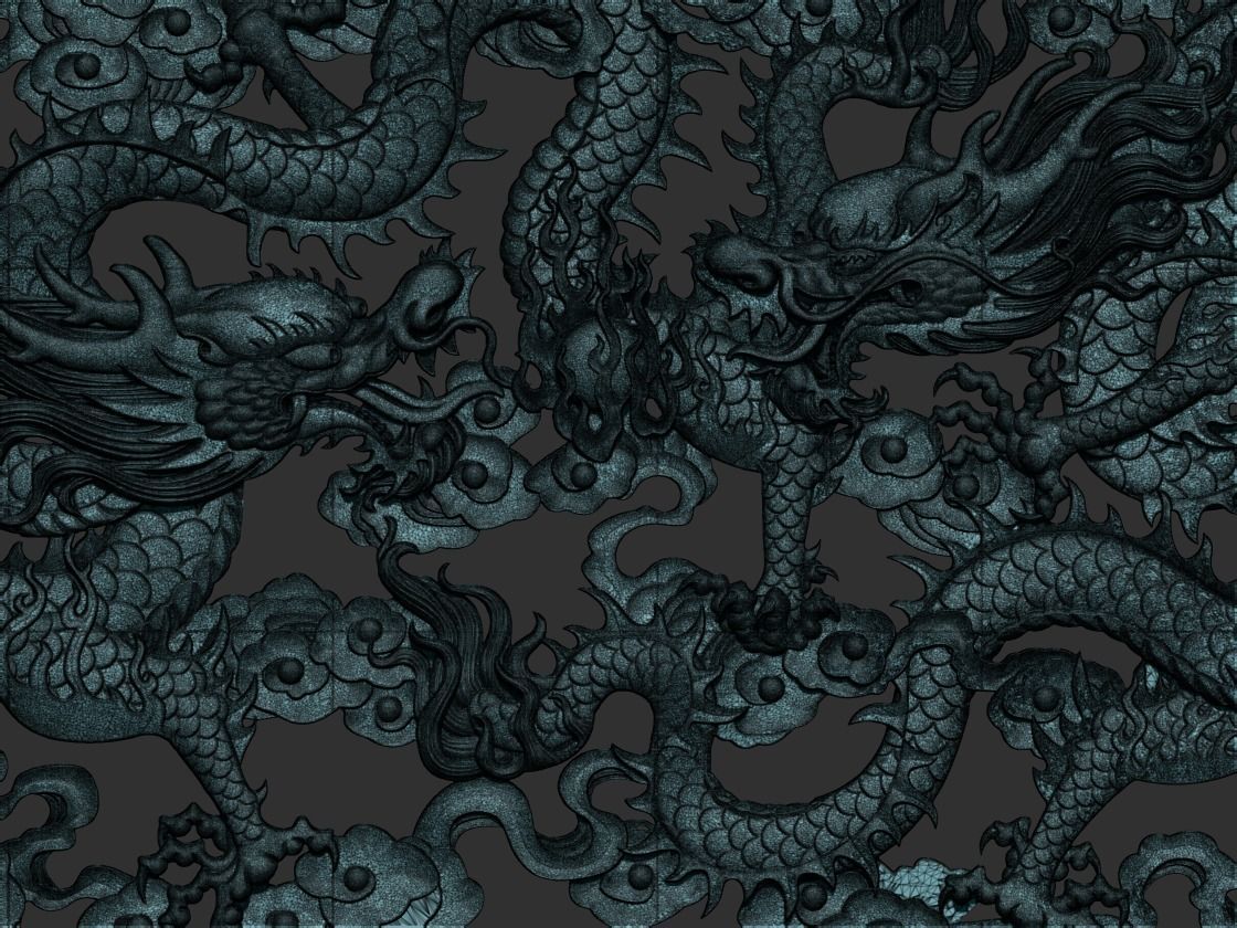 Dragons gold 3D print model_5