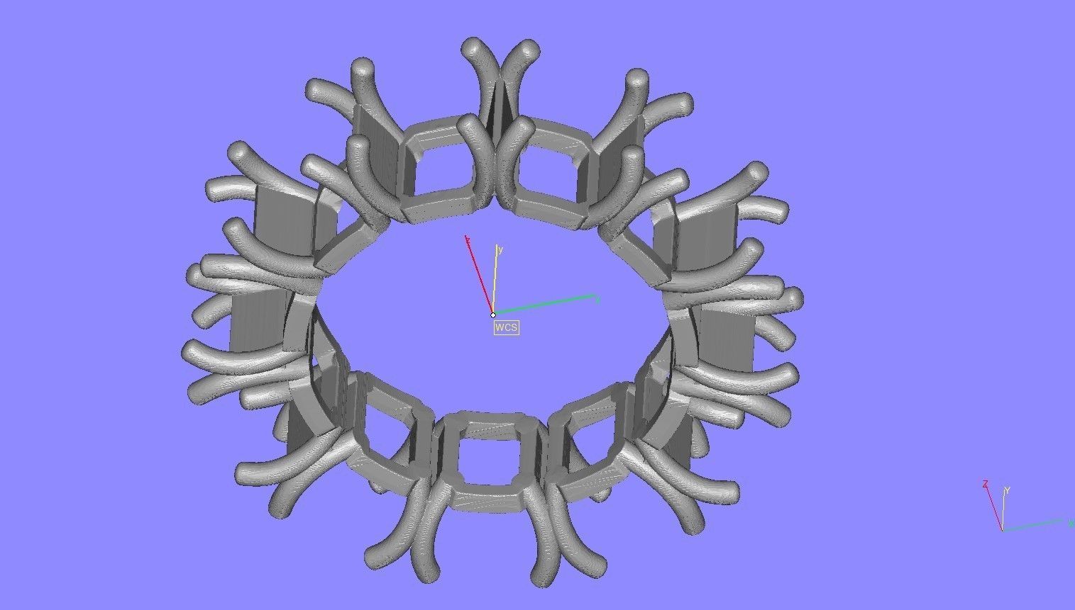 Emerald Gemstone Eternity Band 3D print model_13