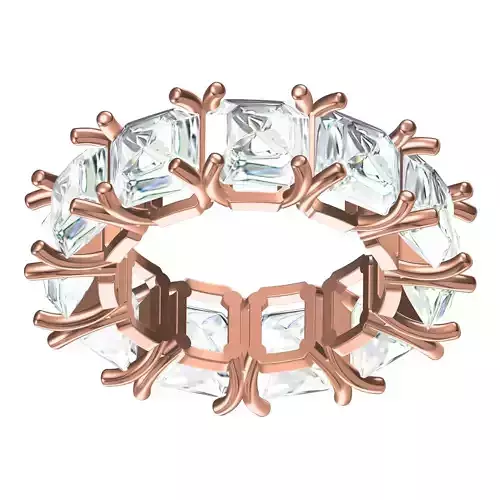 Emerald Gemstone Eternity Band