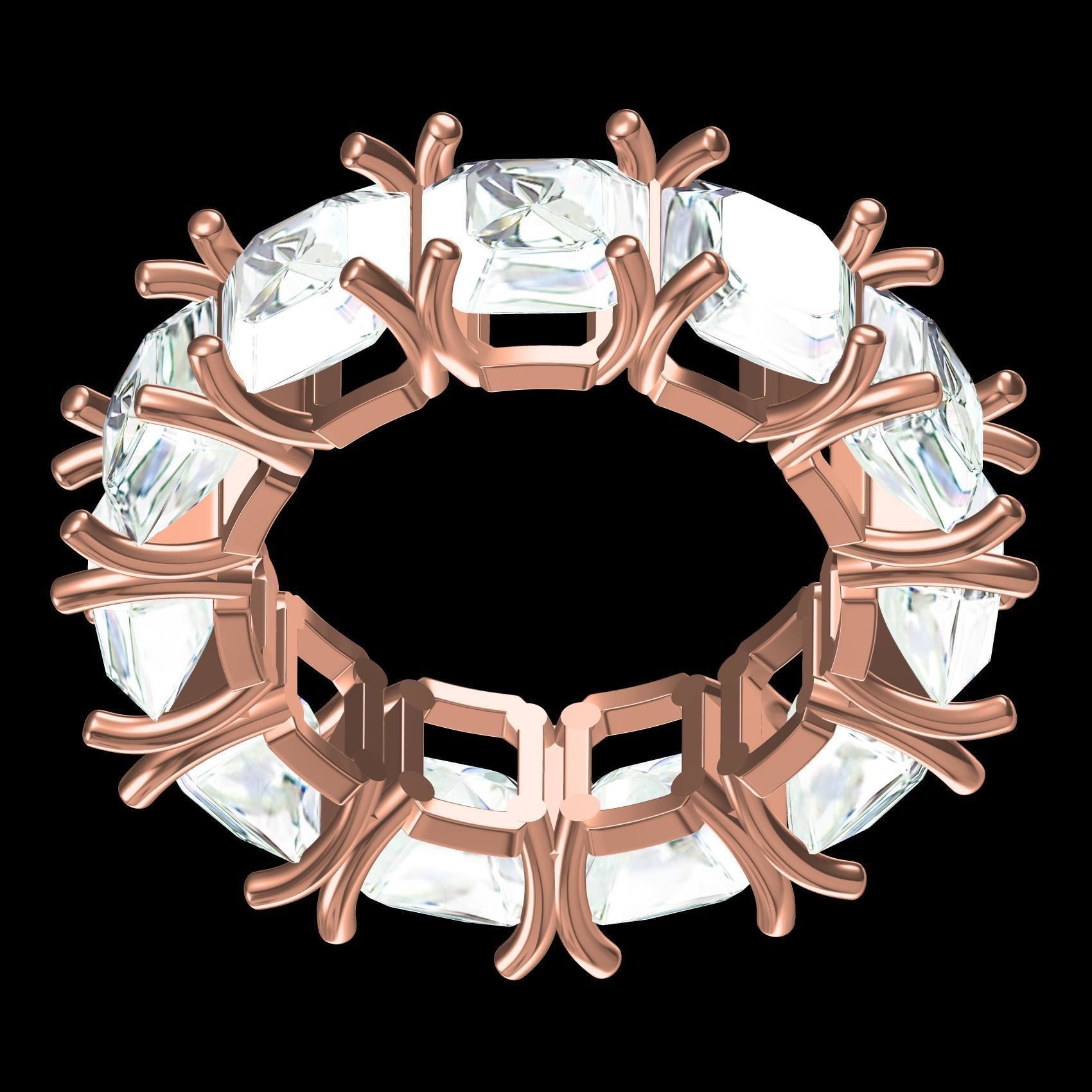 Emerald Gemstone Eternity Band 3D print model_9