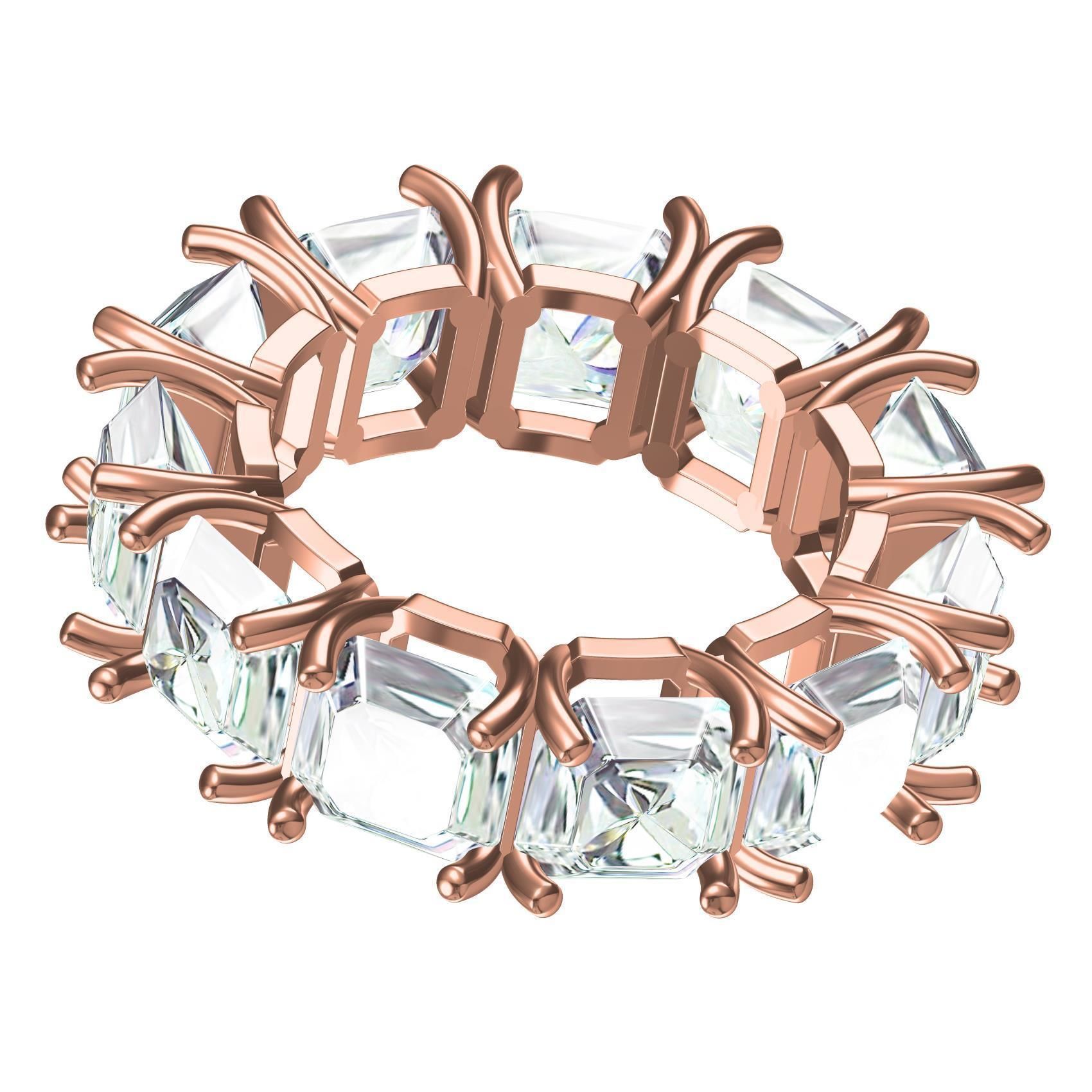 Emerald Gemstone Eternity Band 3D print model_6