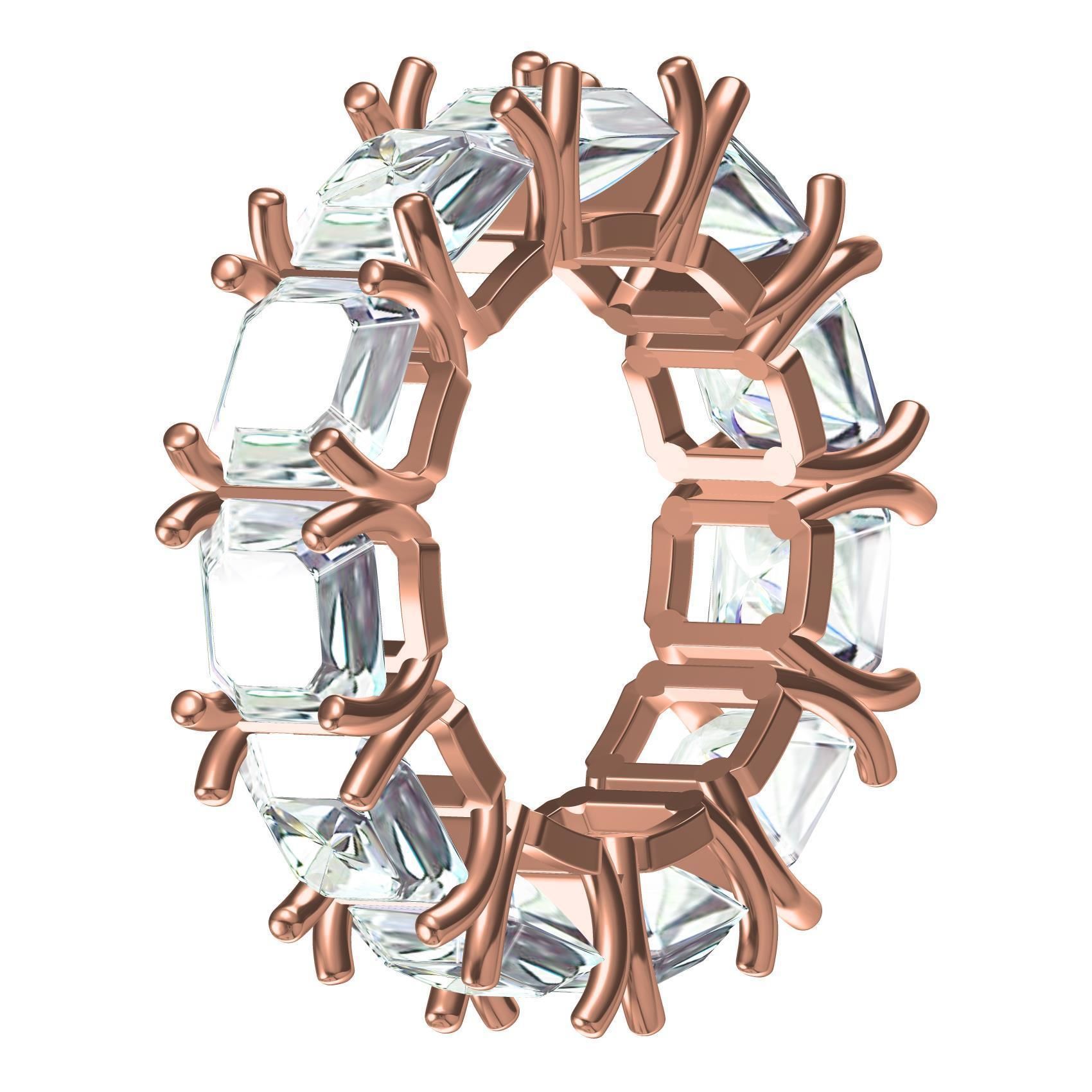 Emerald Gemstone Eternity Band 3D print model_7