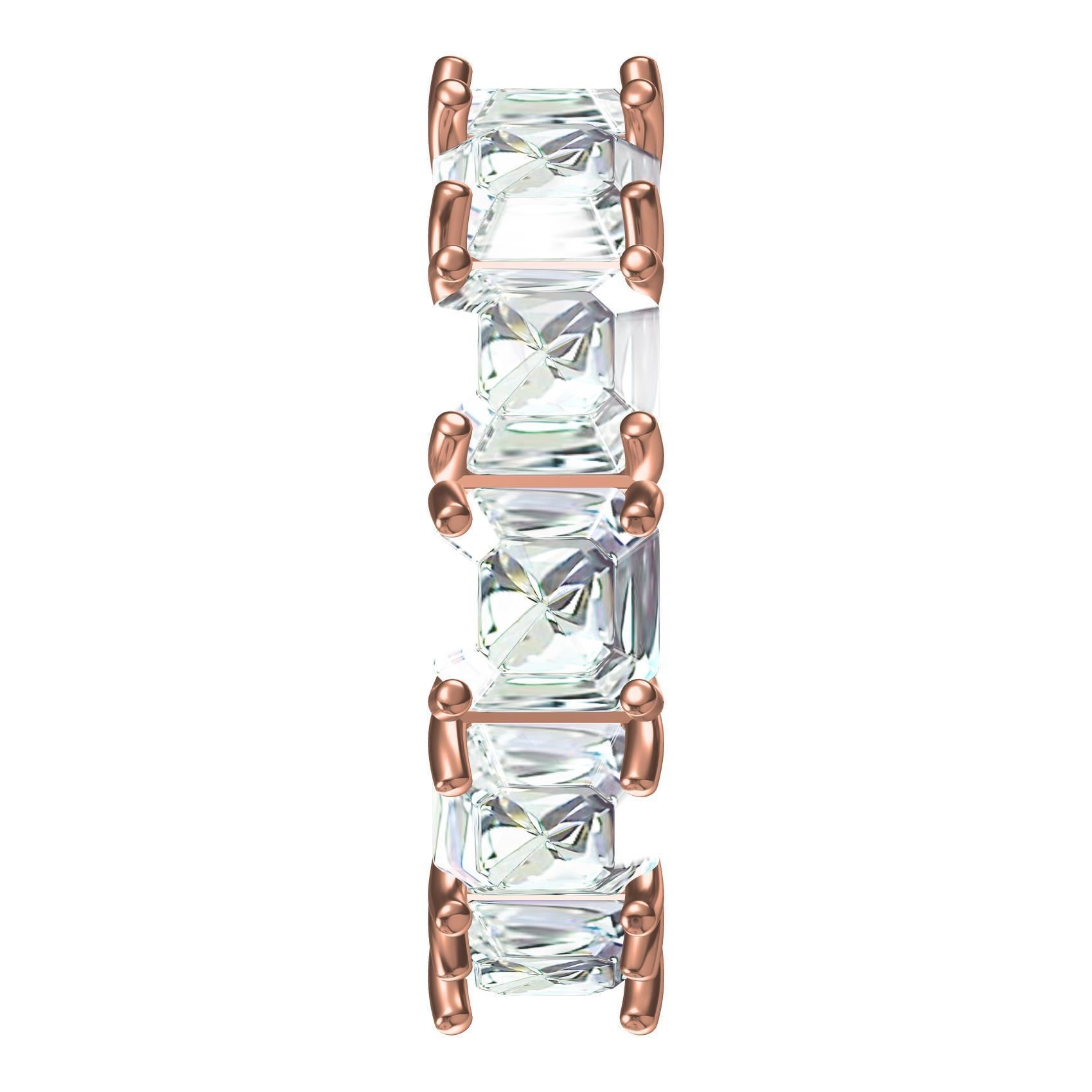 Emerald Gemstone Eternity Band 3D print model_3