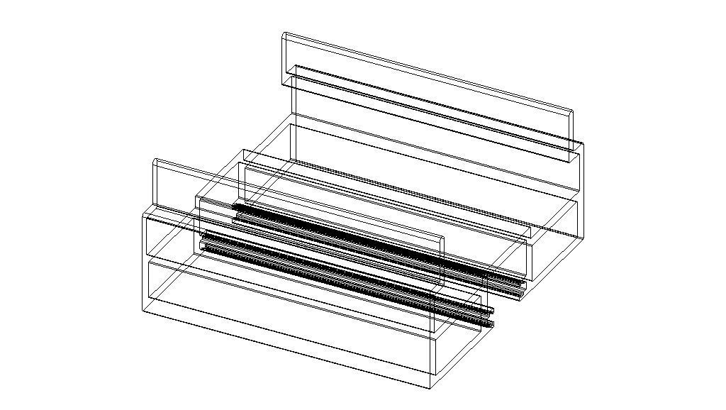 Aluminum Extruded Male Half MOD AL-0116sh Low-poly 3D model_12