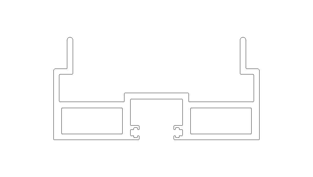 Aluminum Extruded Male Half MOD AL-0116sh Low-poly 3D model_6