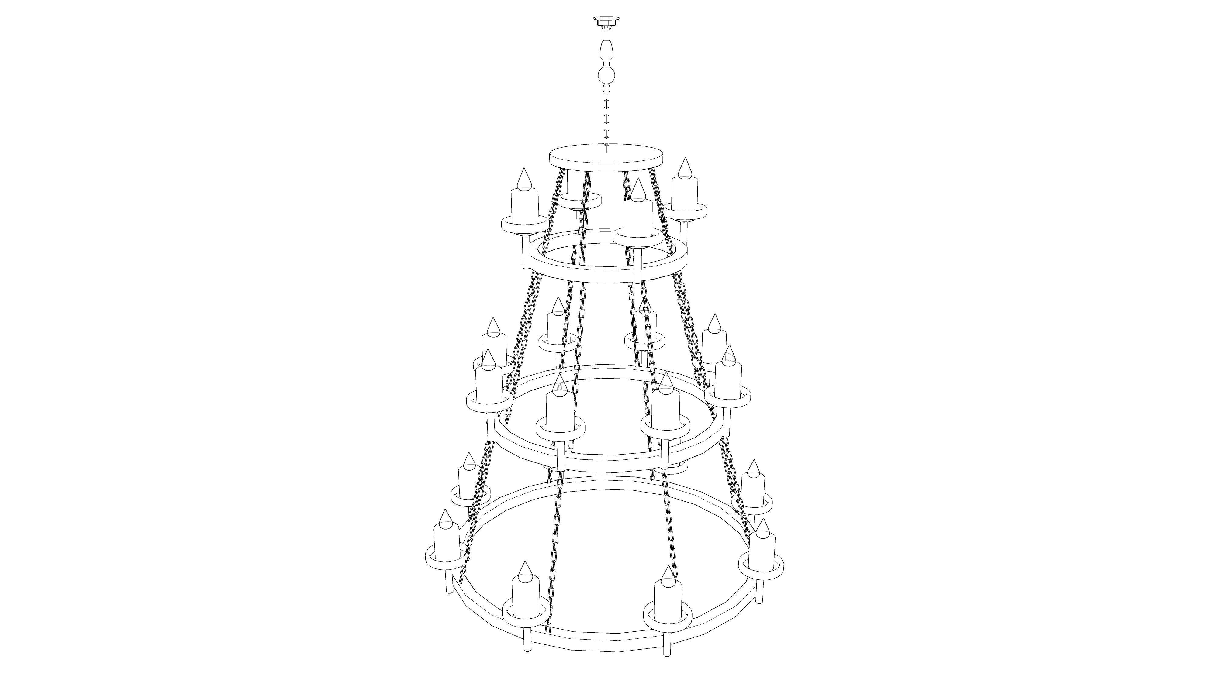 chandelier 07 3D model_9