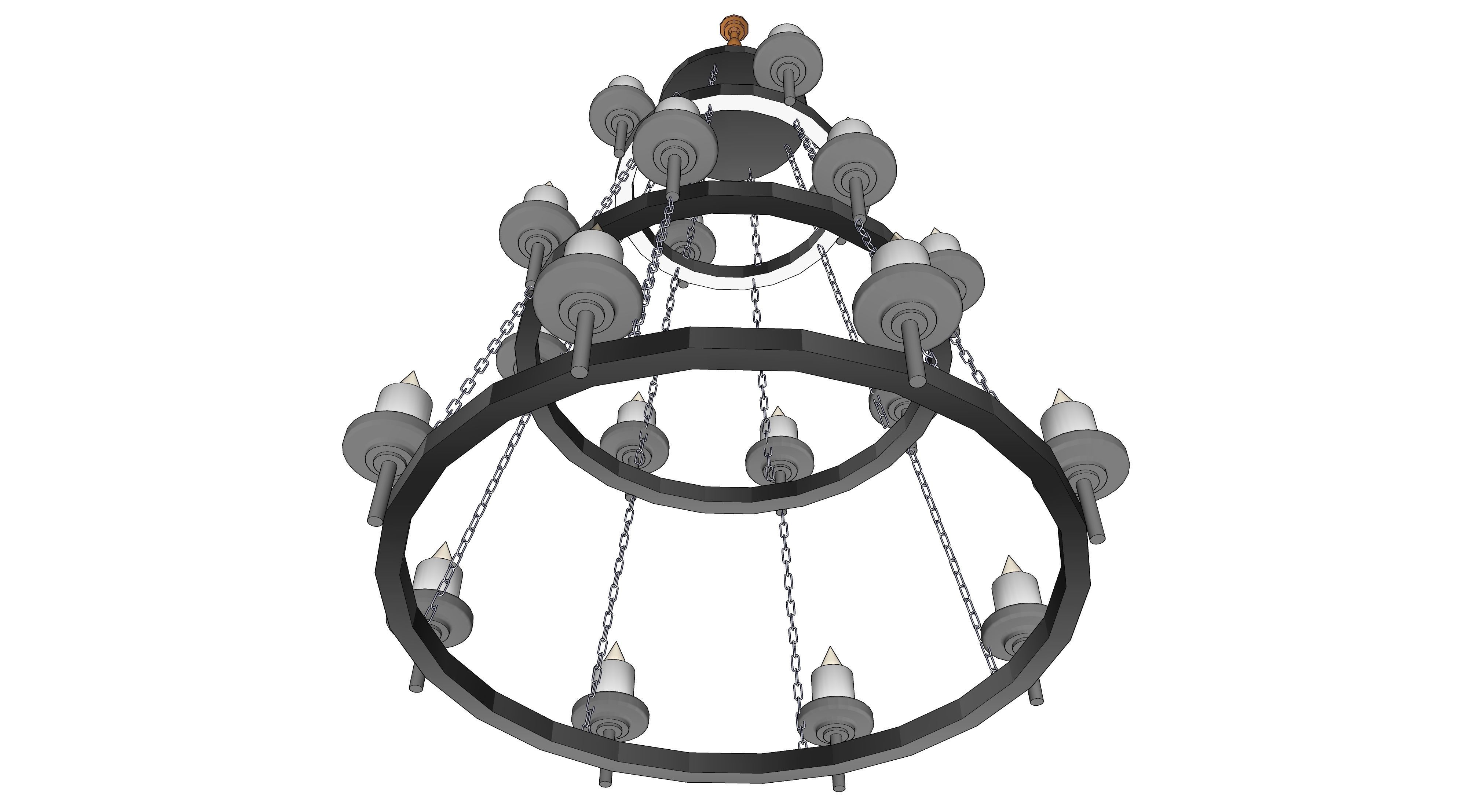 chandelier 07 3D model_3