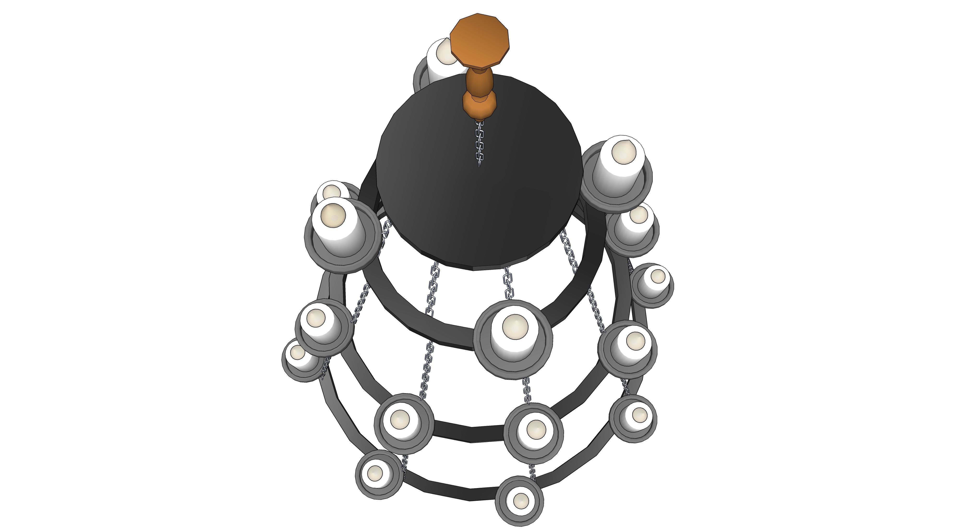 chandelier 07 3D model_2