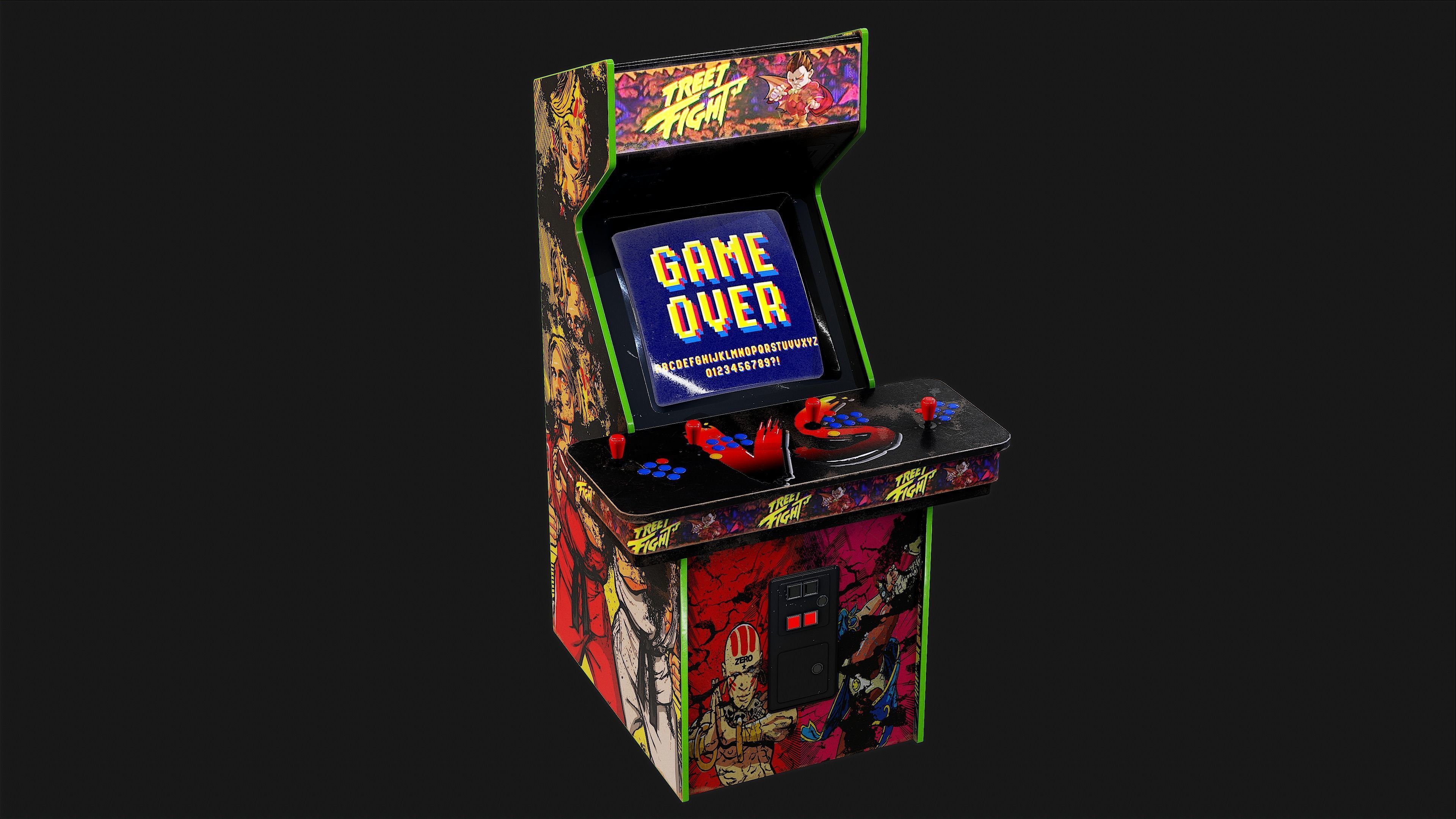 3D model Arcade Game Machine - Game ready props VR / AR / low-poly ...