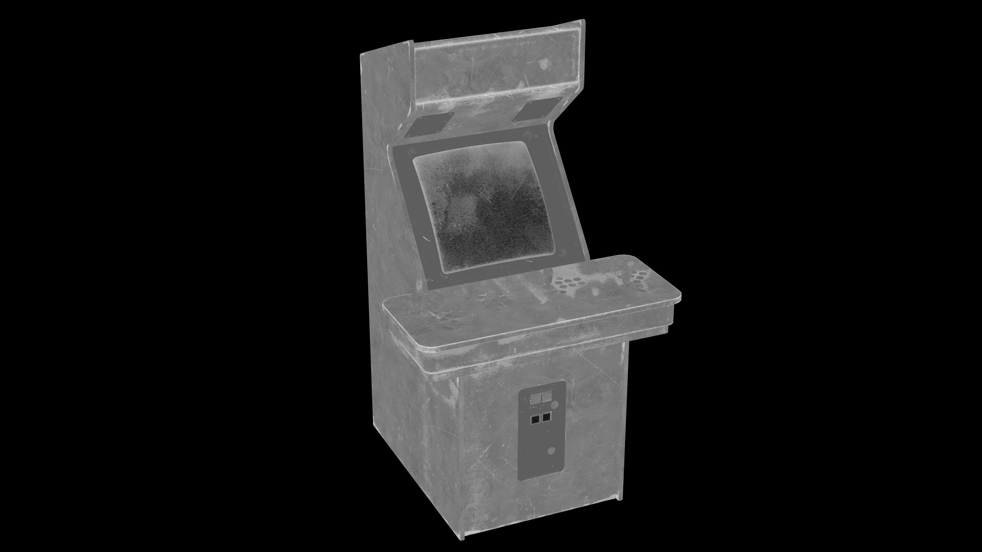 Arcade Game Machine - Game ready props Low-poly 3D model_4