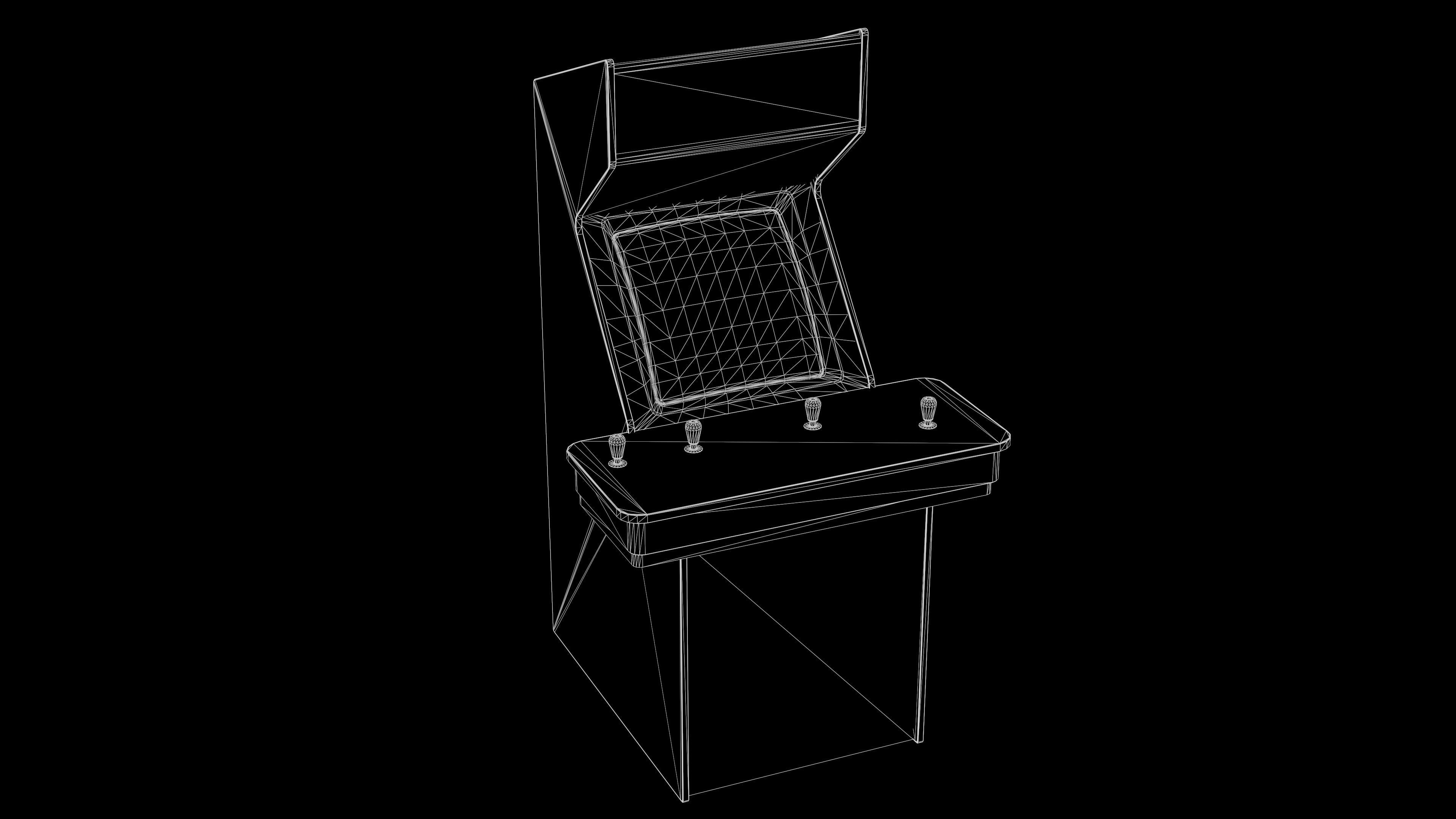 Arcade Game Machine - Game ready props Low-poly 3D model_2