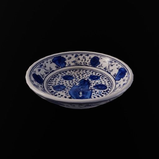 Chinese cultural relics Low-poly 3D model_1