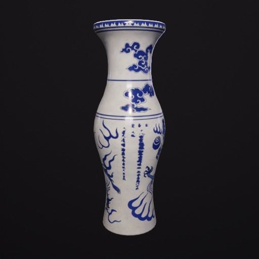 Chinese cultural relics Low-poly 3D model_3