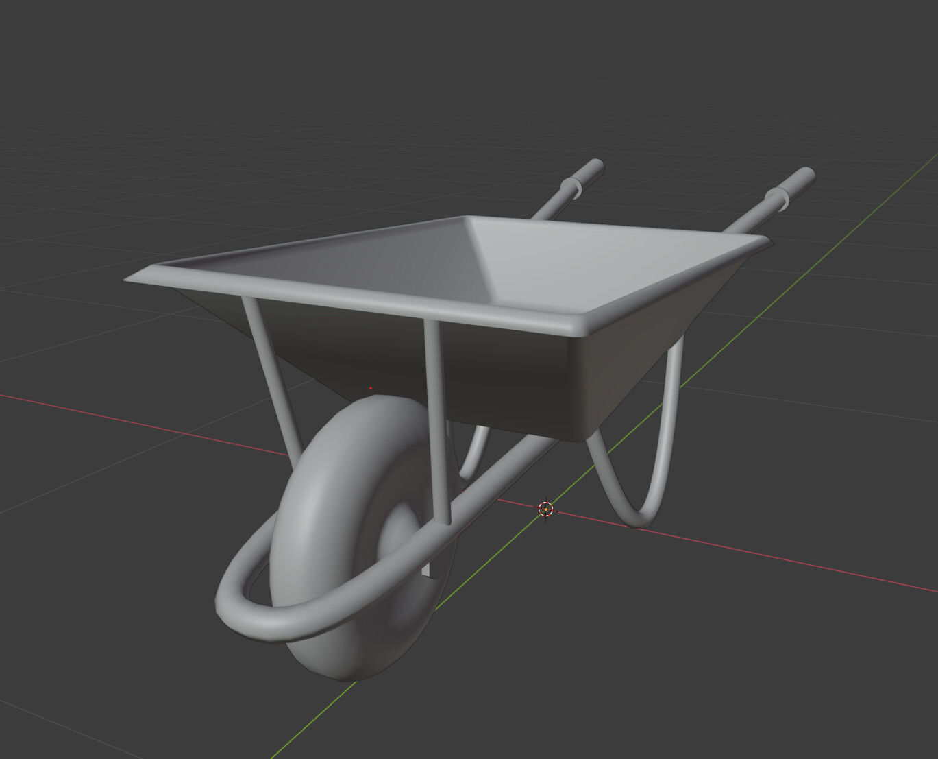 FREE Wheelbarrow Low Poly Model PBR Free low-poly 3D model_4