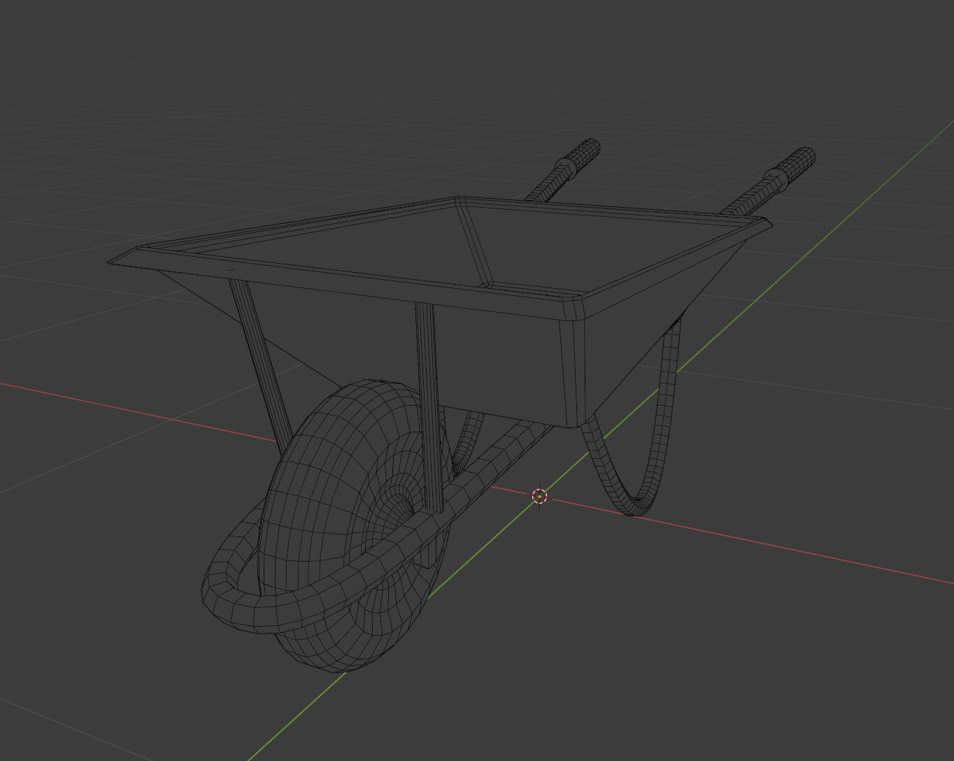 FREE Wheelbarrow Low Poly Model PBR Free low-poly 3D model_5