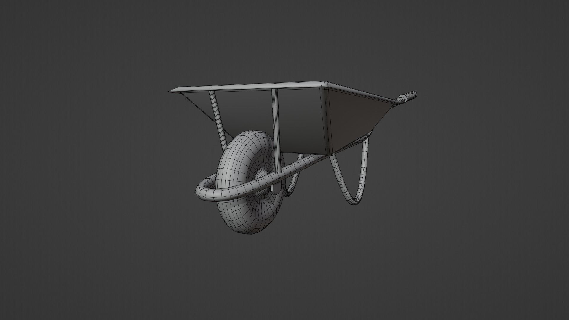 FREE Wheelbarrow Low Poly Model PBR Free low-poly 3D model_7