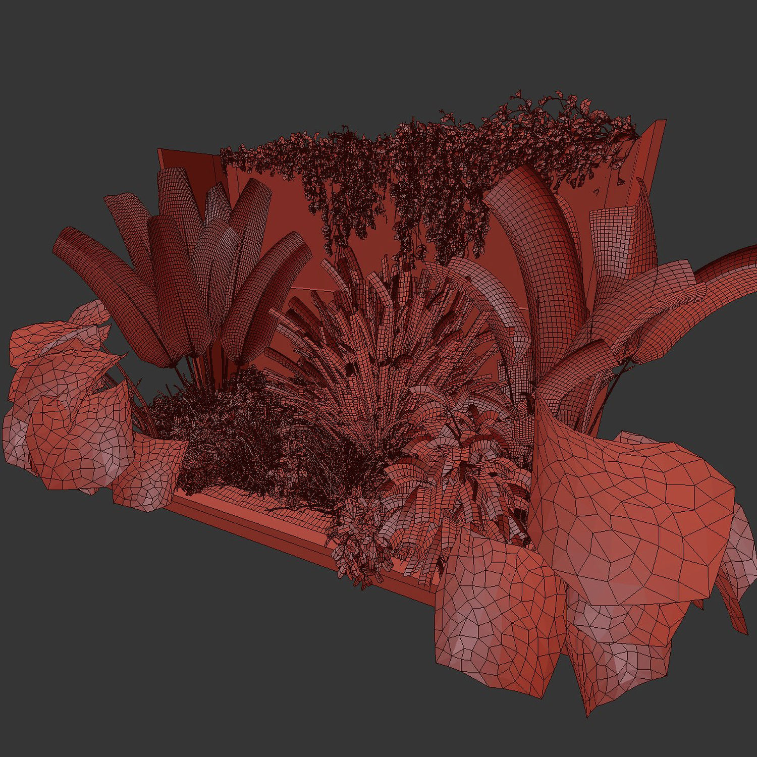 Collection plant vol 468 - garden - grass - outdoor - palm 3D model_5