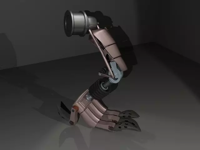 Cyborg leg part 3D model