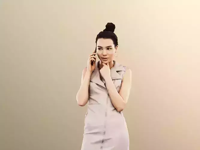 Aylin 11896 - Standing Woman Phone Call