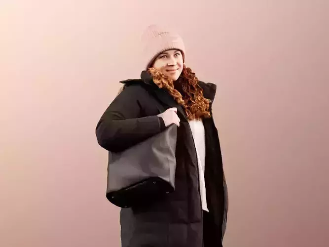 Cora 11711 - Walking Woman In Winter Outfit