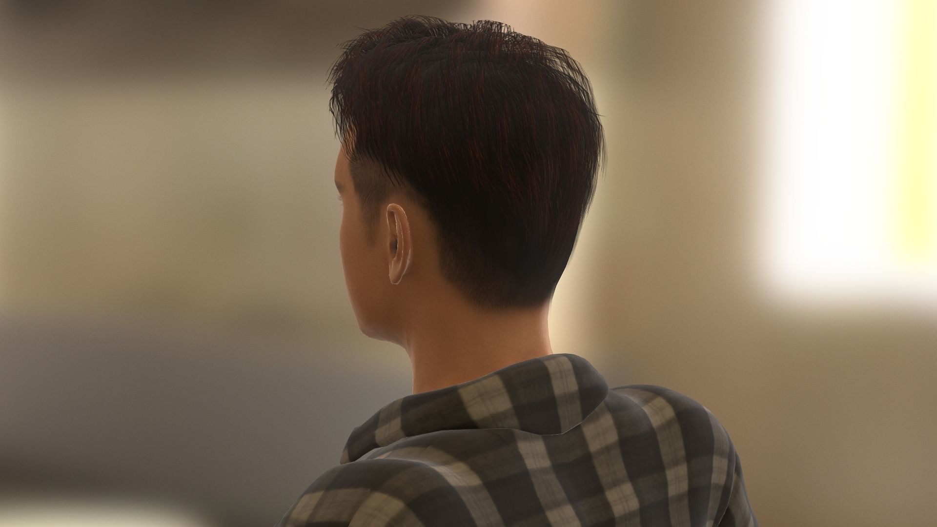 BradPitt Low-poly 3D model_26