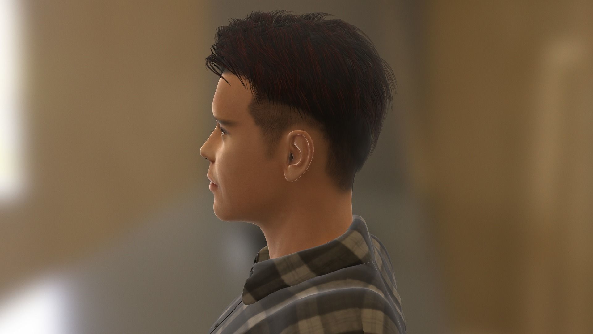 BradPitt Low-poly 3D model_28