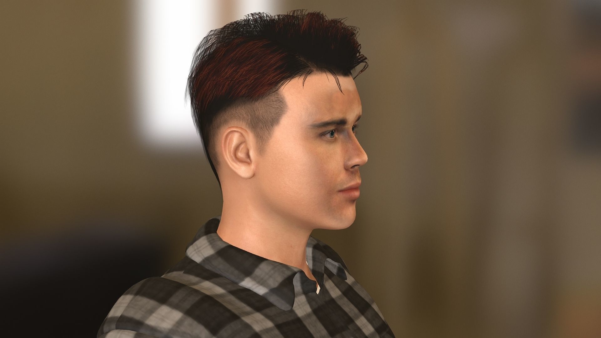 BradPitt Low-poly 3D model_22