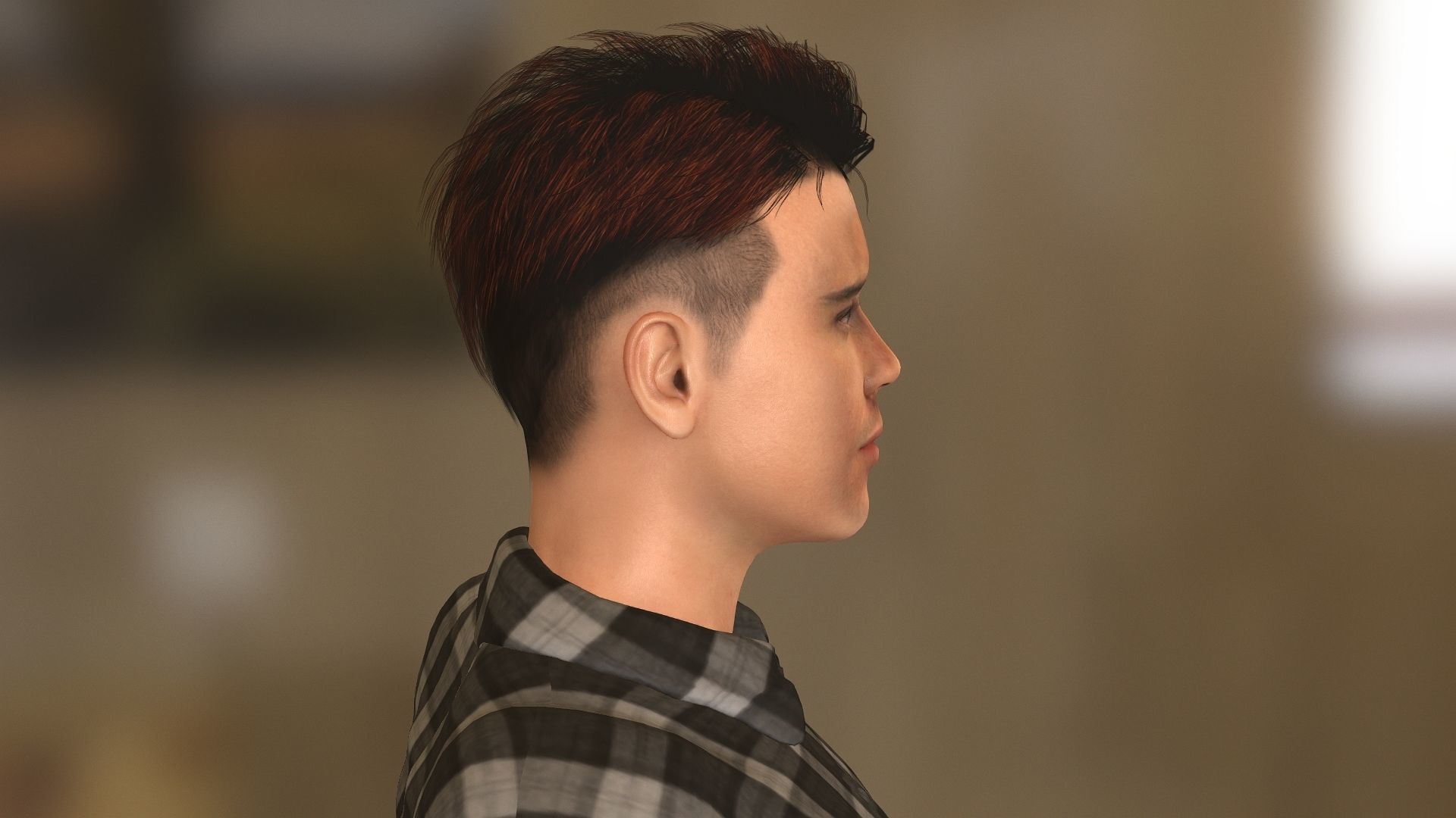 BradPitt Low-poly 3D model_23