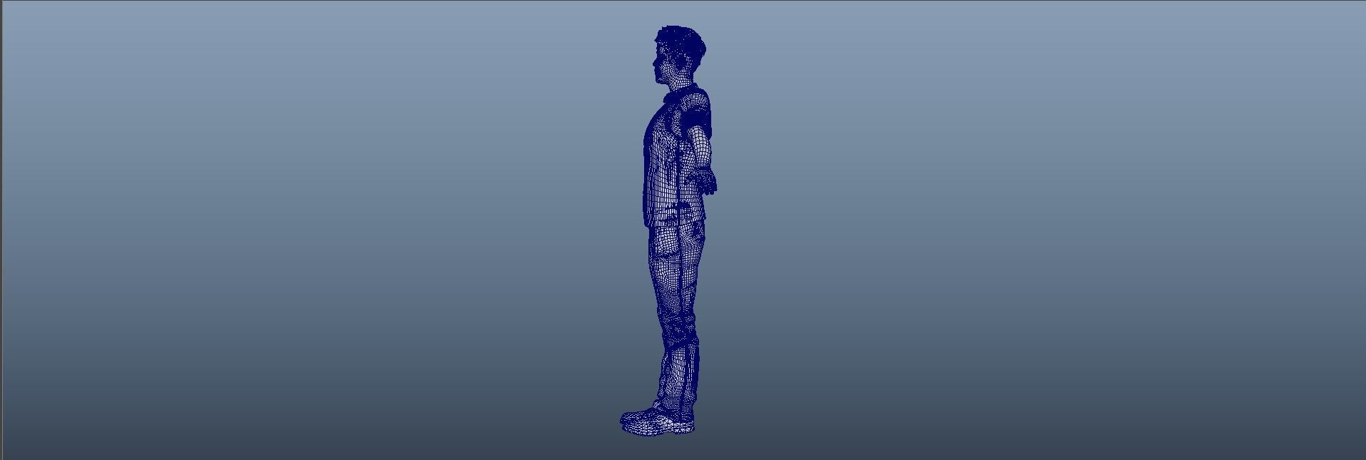 BradPitt Low-poly 3D model_17