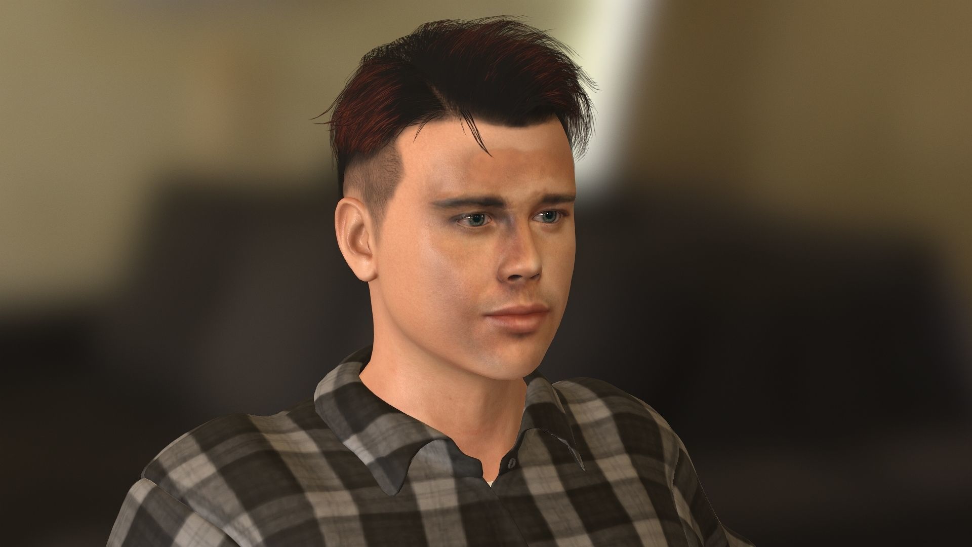 BradPitt Low-poly 3D model_21