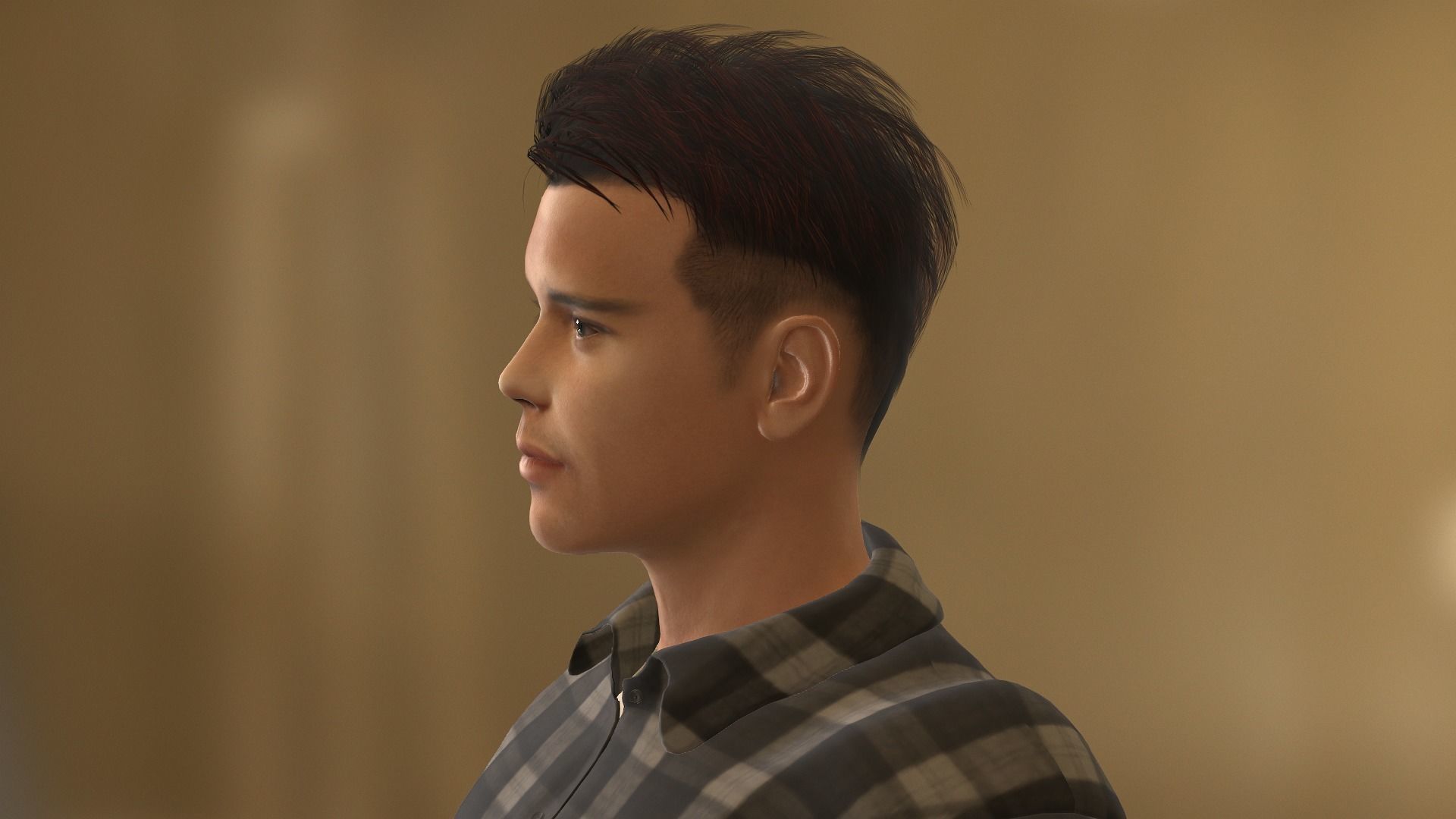 BradPitt Low-poly 3D model_29