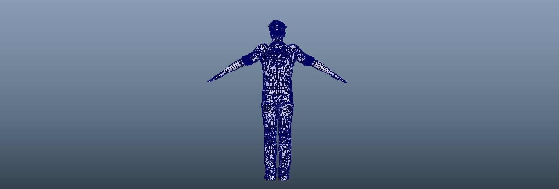 BradPitt Low-poly 3D model_16