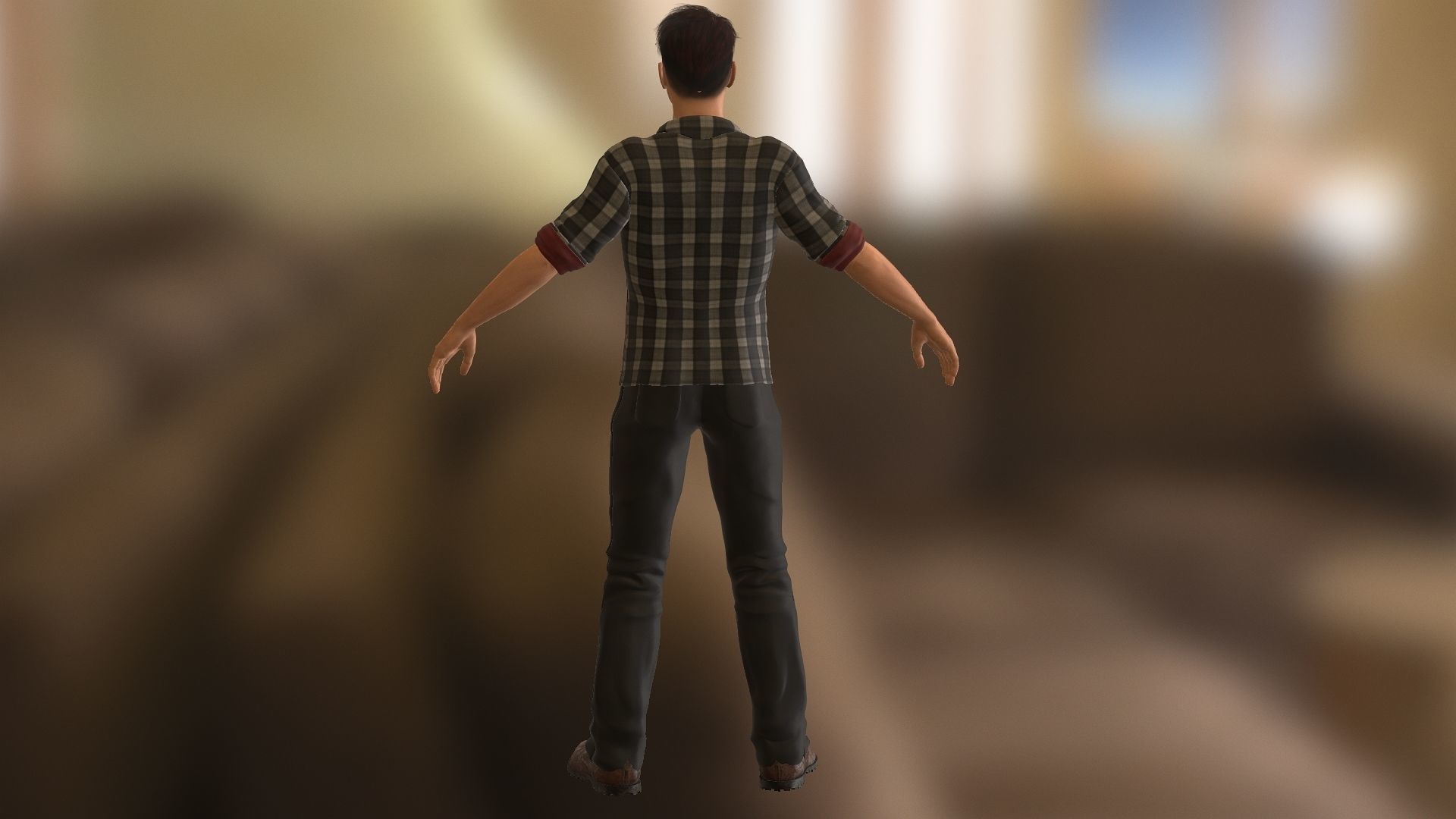 BradPitt Low-poly 3D model_7