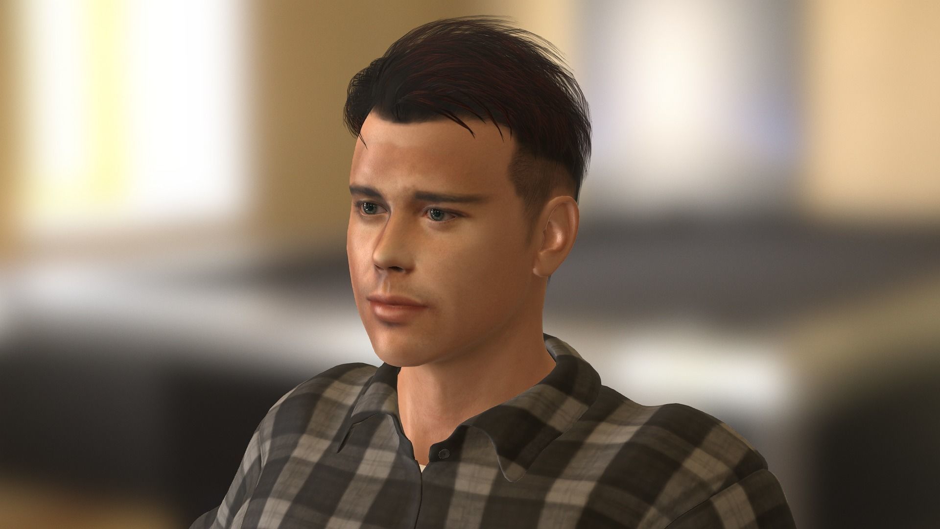 BradPitt Low-poly 3D model_31