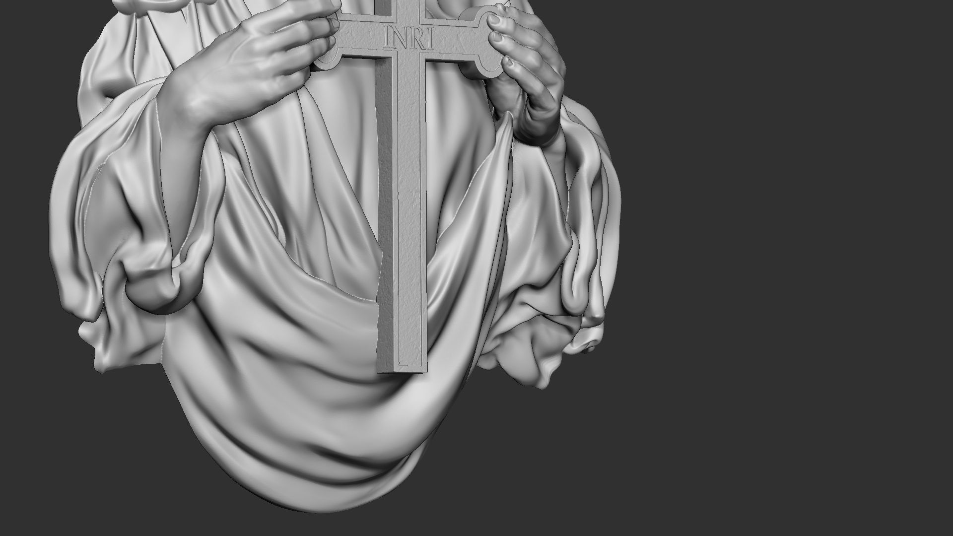 Mother Maria bas-relief 02 3D print model_18