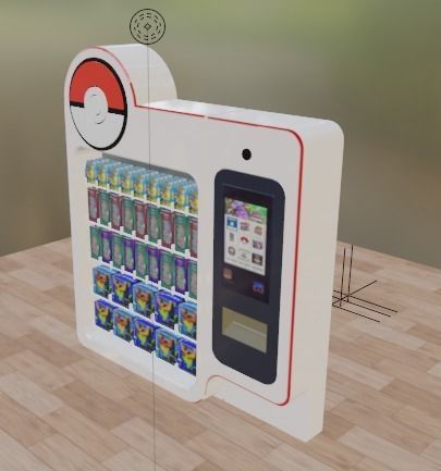 Pokemon Vending Machine Low-poly 3D model_15