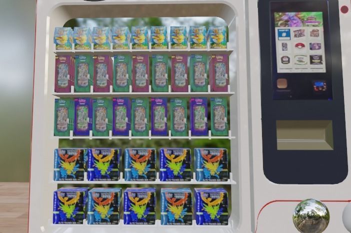 Pokemon Vending Machine Low-poly 3D model_17