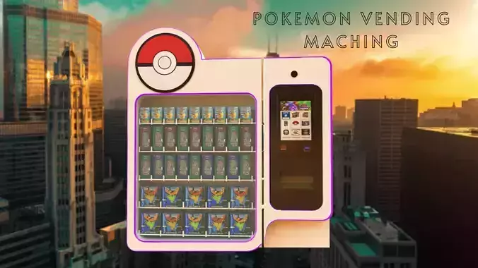 Pokemon Vending Machine Low-poly 3D model