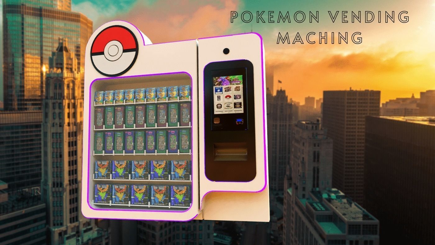 Pokemon Vending Machine Low-poly 3D model_1