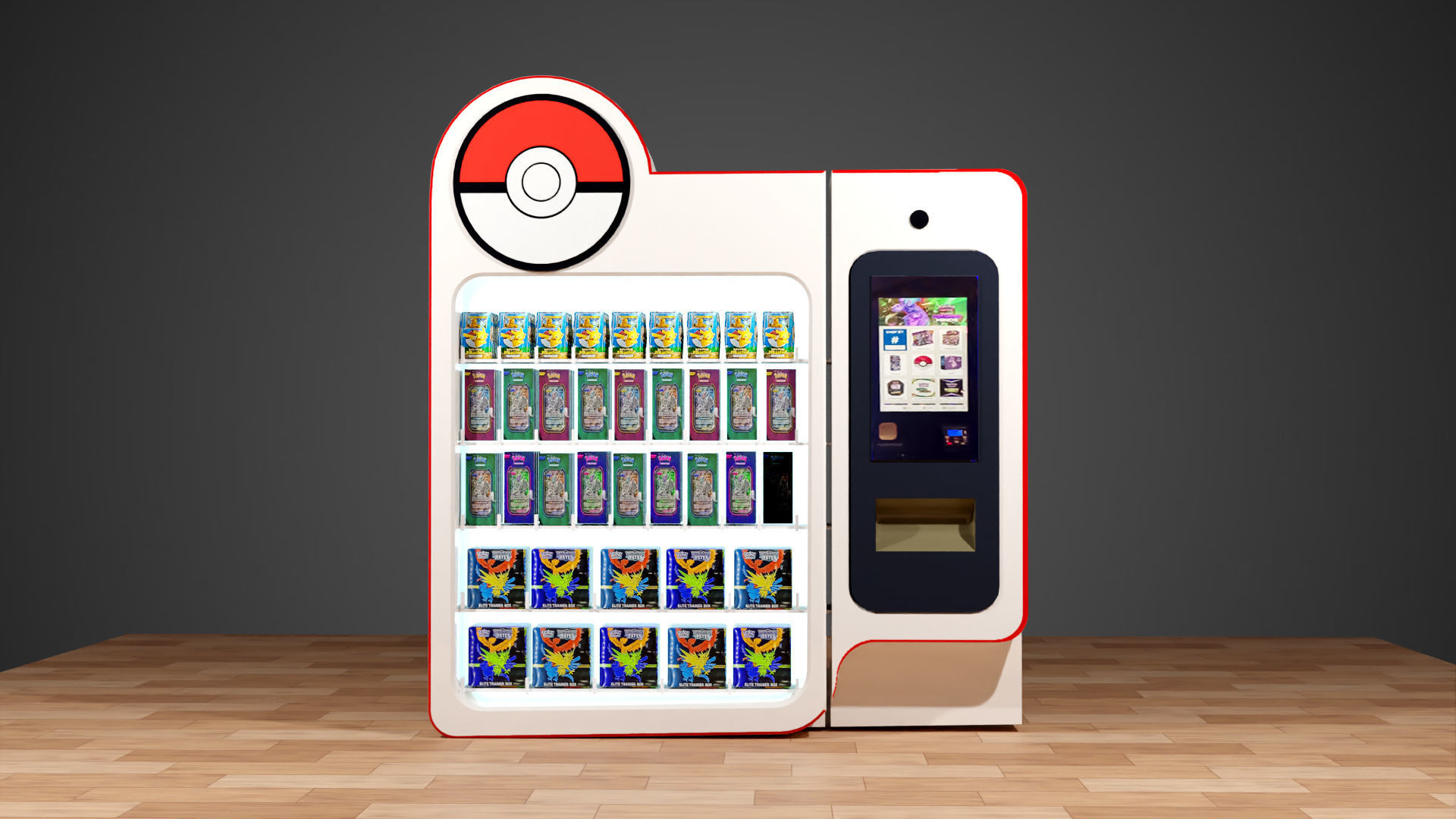 Pokemon Vending Machine Low-poly 3D model_2