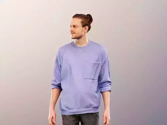 Milo 11469 - Walking Casual Man Low-poly 3D model