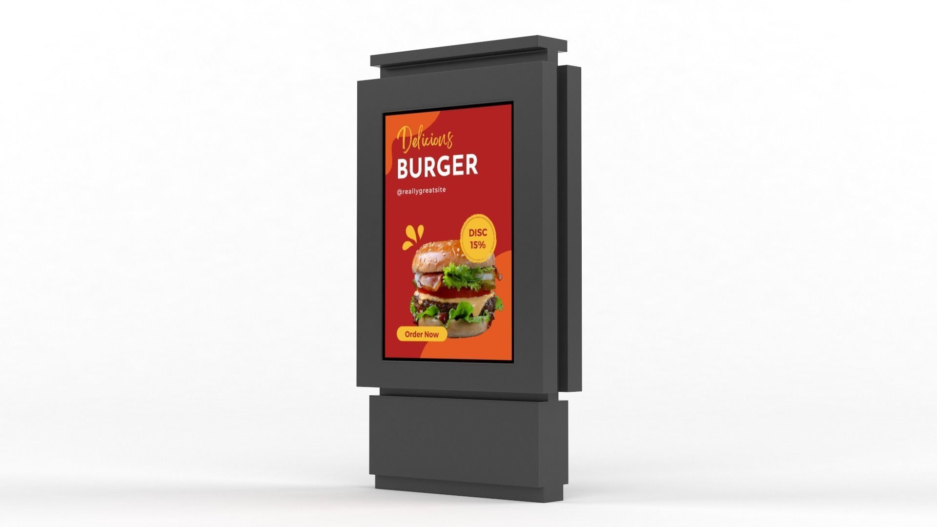 Electronic Kiosk 3D model_4