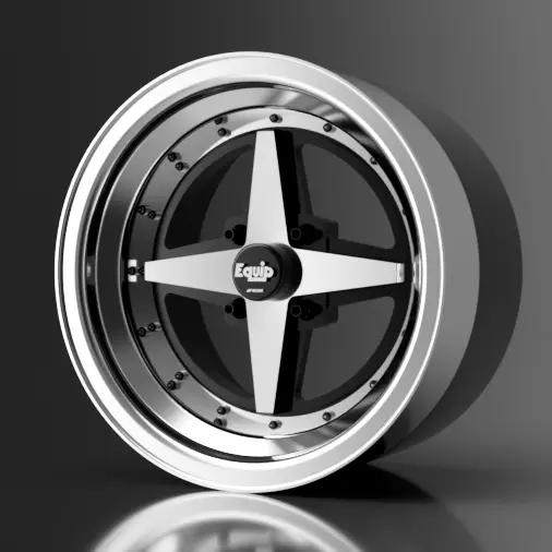 1 24 Scale Work Equip 01 15 Inch Wheels with 888 style tires 3D print model_0