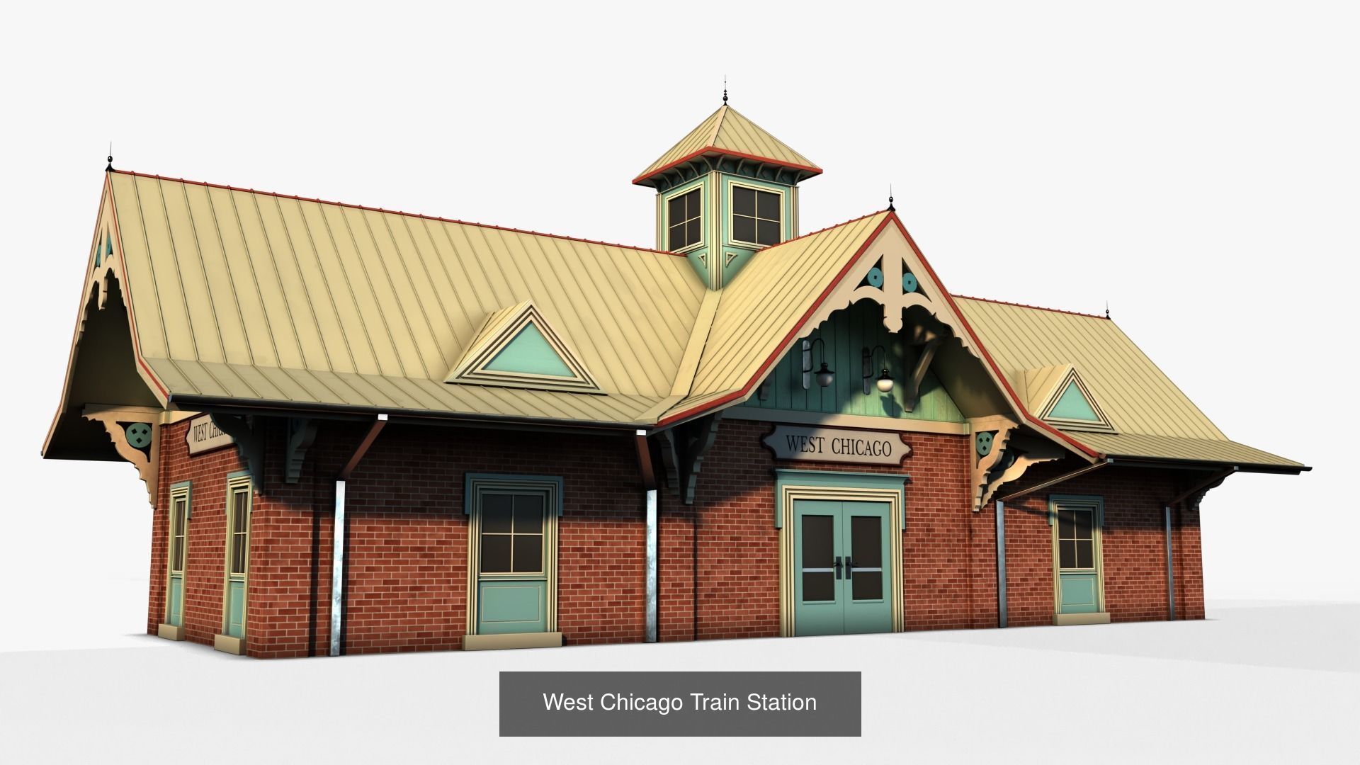 Cottage Set house 3D Model Collection_73