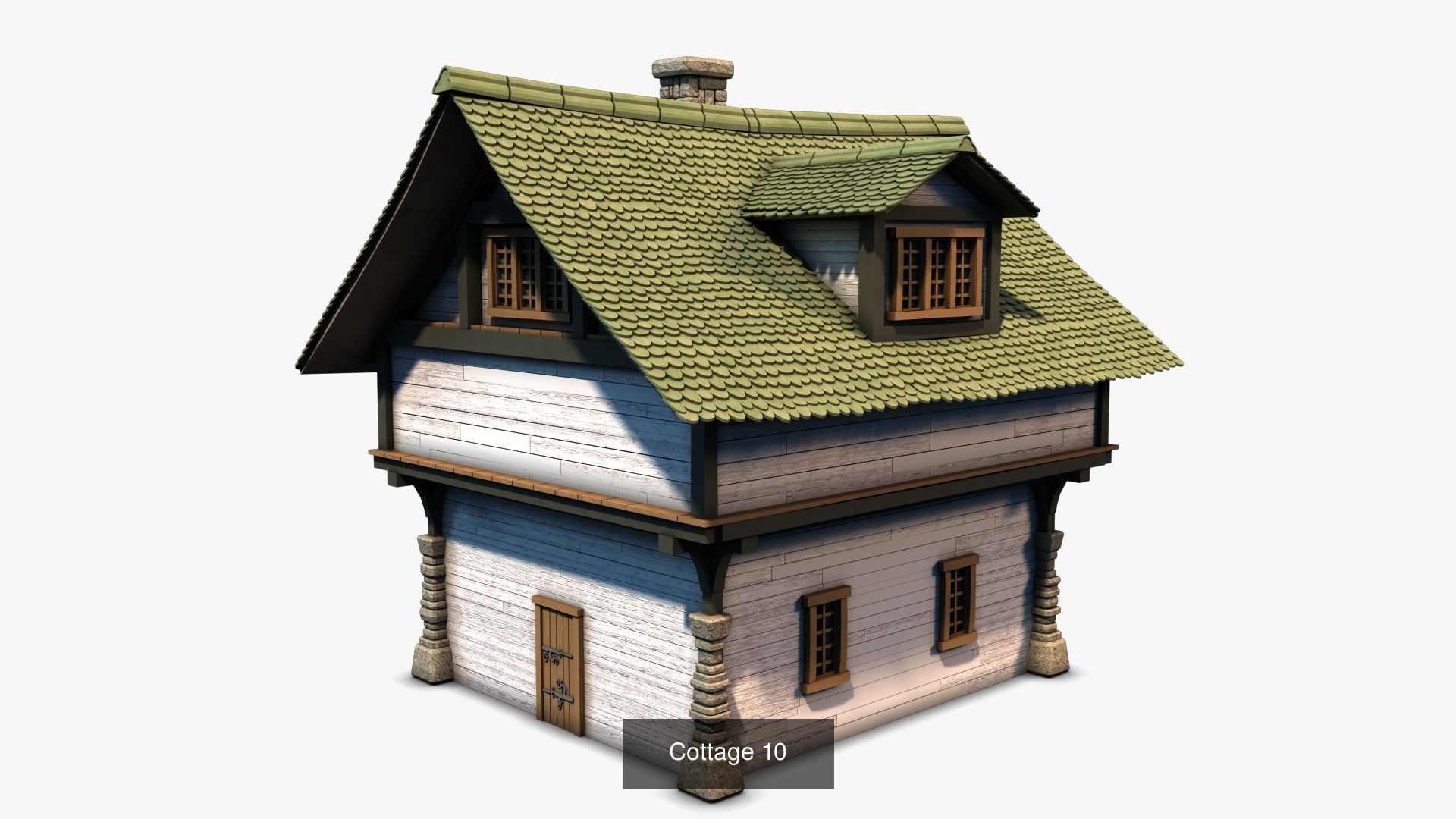Cottage Set house 3D Model Collection_62