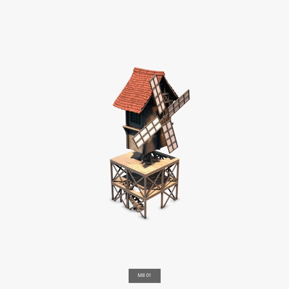 Cottage Set house 3D Model Collection_53