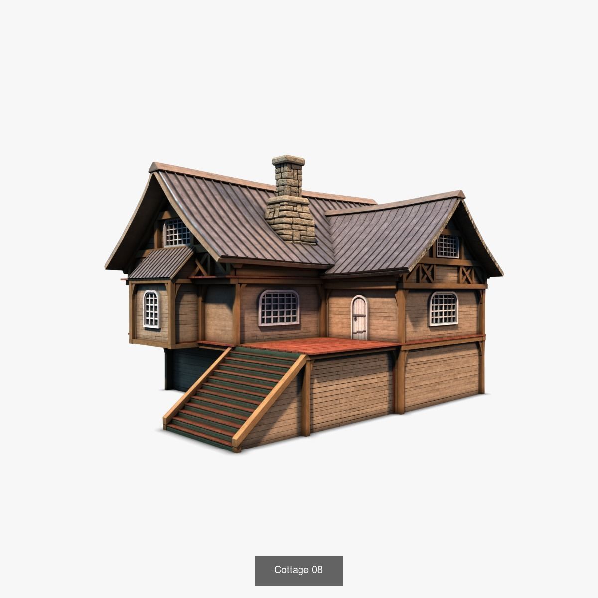 Cottage Set house 3D Model Collection_58