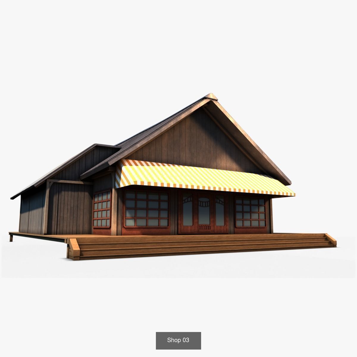 Cottage Set house 3D Model Collection_59