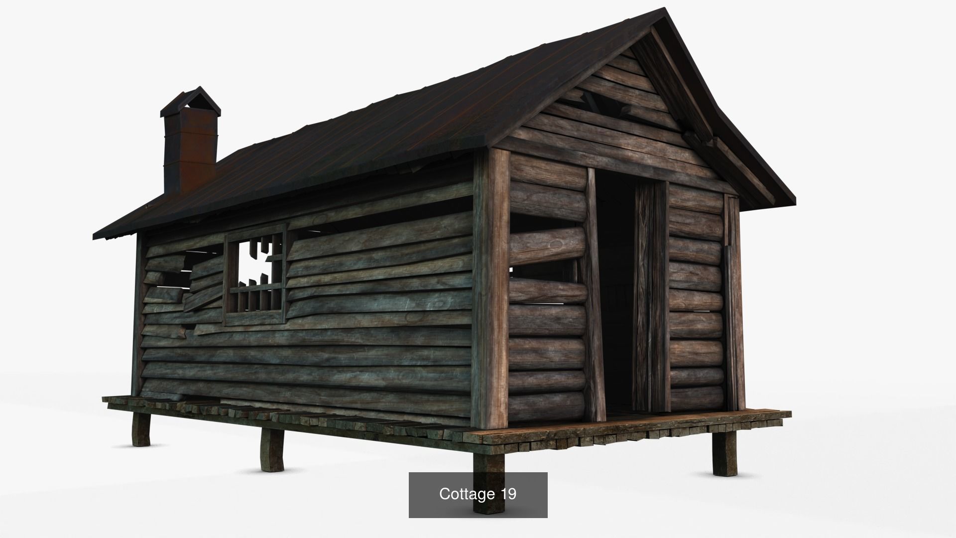 Cottage Set house 3D Model Collection_76